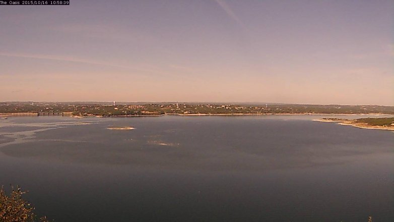 Lake Travis webcam, October 16, 2015 10:05 AM CT