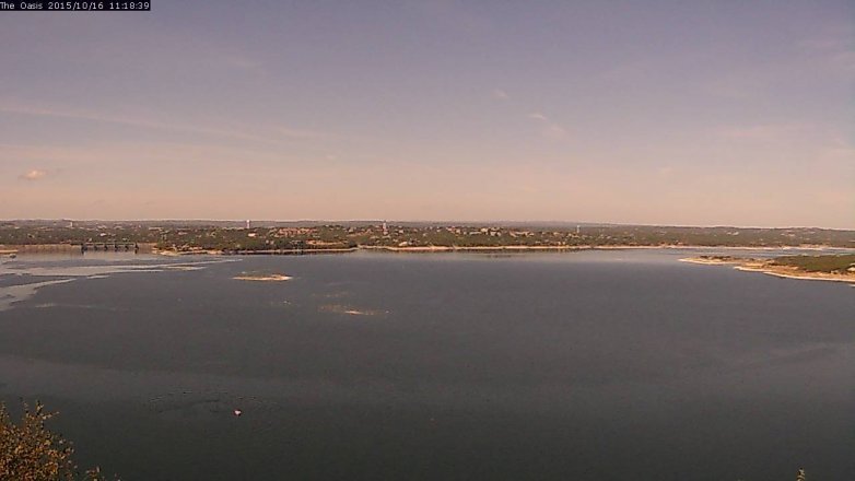 Lake Travis webcam, October 16, 2015 10:25 AM CT