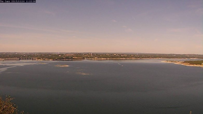 Lake Travis webcam, October 16, 2015 10:30 AM CT