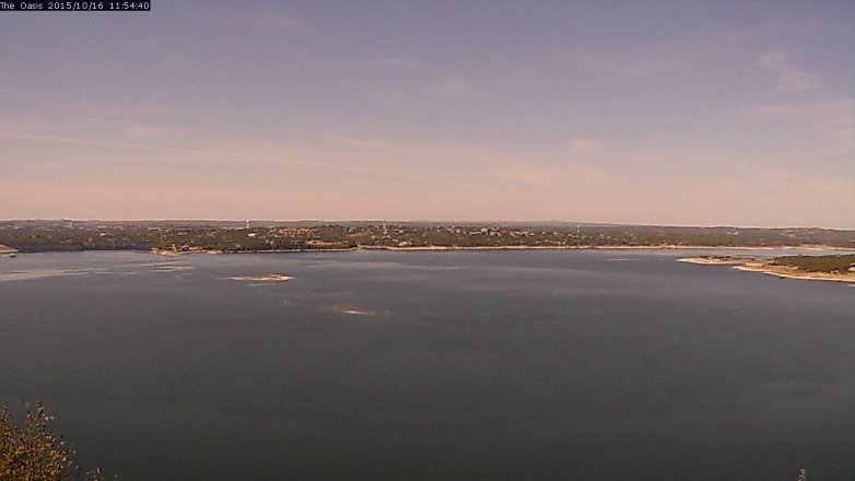 Lake Travis webcam, October 16, 2015 11:00 AM CT
