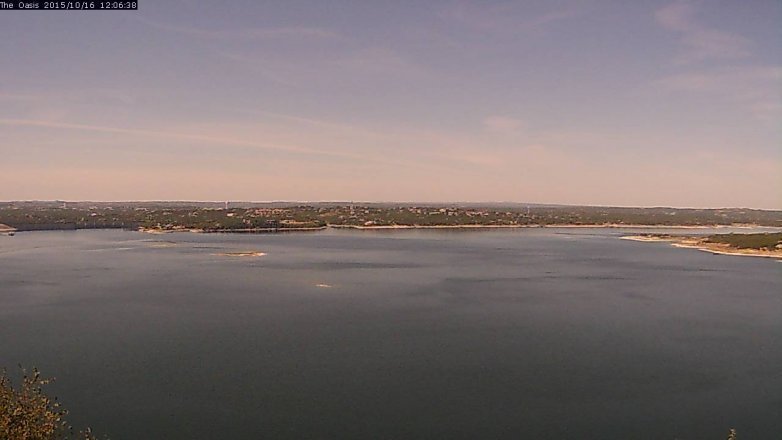 Lake Travis webcam, October 16, 2015 11:10 AM CT