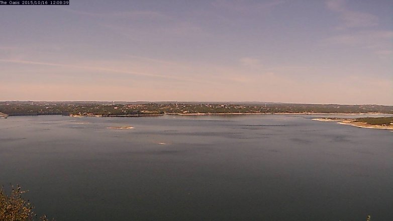 Lake Travis webcam, October 16, 2015 11:15 AM CT