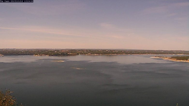 Lake Travis webcam, October 16, 2015 11:30 AM CT