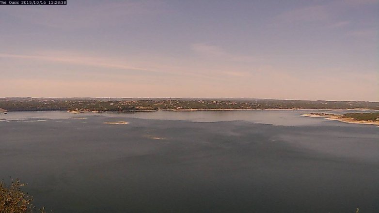 Lake Travis webcam, October 16, 2015 11:35 AM CT