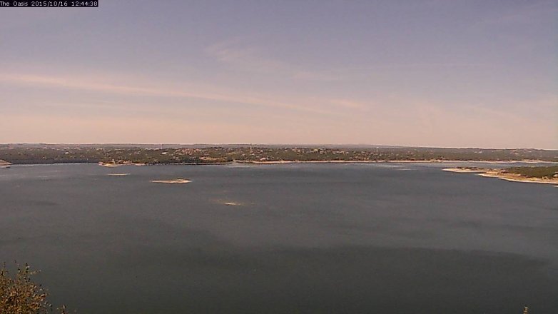 Lake Travis webcam, October 16, 2015 11:50 AM CT