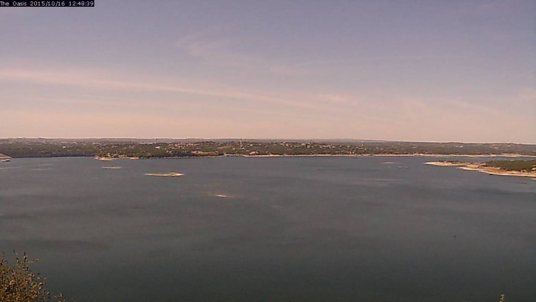 Lake Travis webcam, October 16, 2015 11:55 AM CT