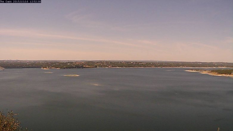 Lake Travis webcam, October 16, 2015 12:00 PM CT