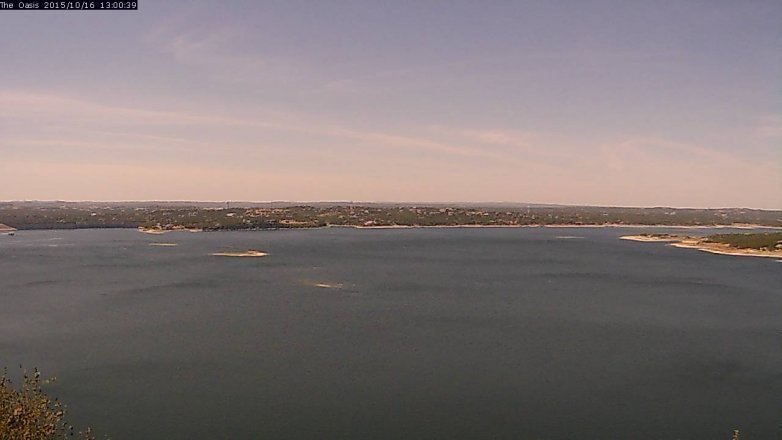 Lake Travis webcam, October 16, 2015 12:05 PM CT