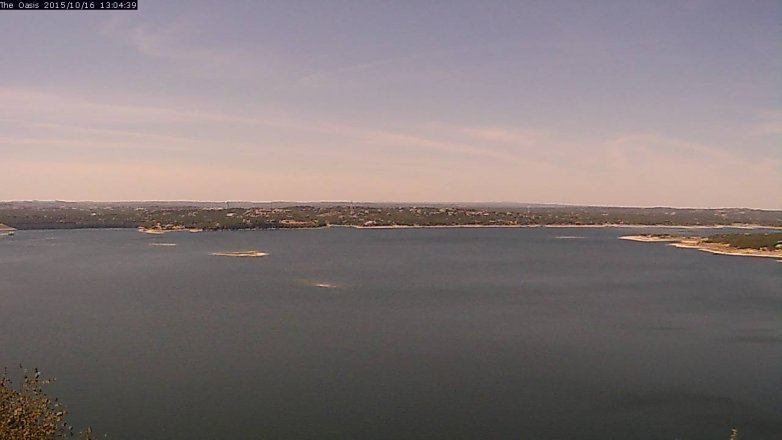 Lake Travis webcam, October 16, 2015 12:10 PM CT