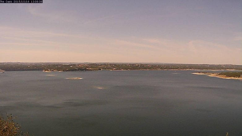 Lake Travis webcam, October 16, 2015 12:15 PM CT