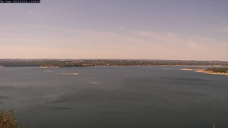 Lake Travis webcam, October 16, 2015 12:35 PM CT