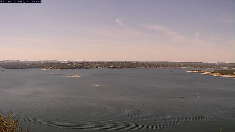 Lake Travis webcam, October 16, 2015 12:55 PM CT