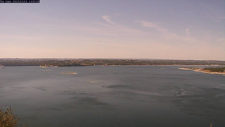 Lake Travis webcam, October 16, 2015 1:00 PM CT