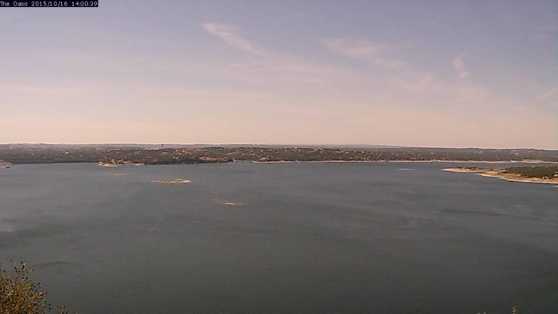 Lake Travis webcam, October 16, 2015 1:05 PM CT