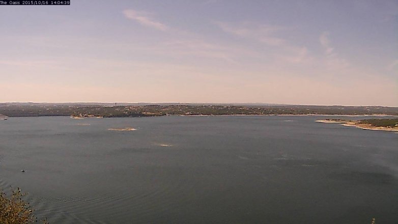 Lake Travis webcam, October 16, 2015 1:10 PM CT