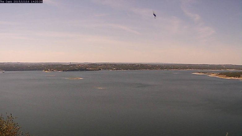 Lake Travis webcam, October 16, 2015 1:25 PM CT