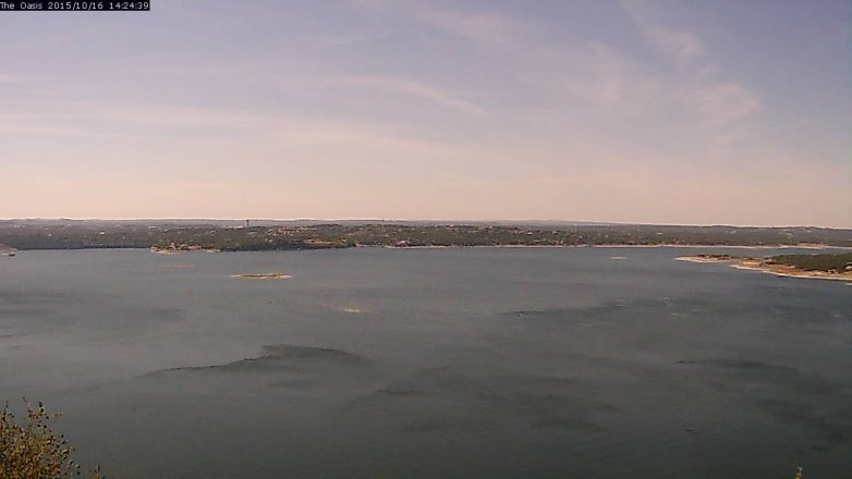 Lake Travis webcam, October 16, 2015 1:30 PM CT