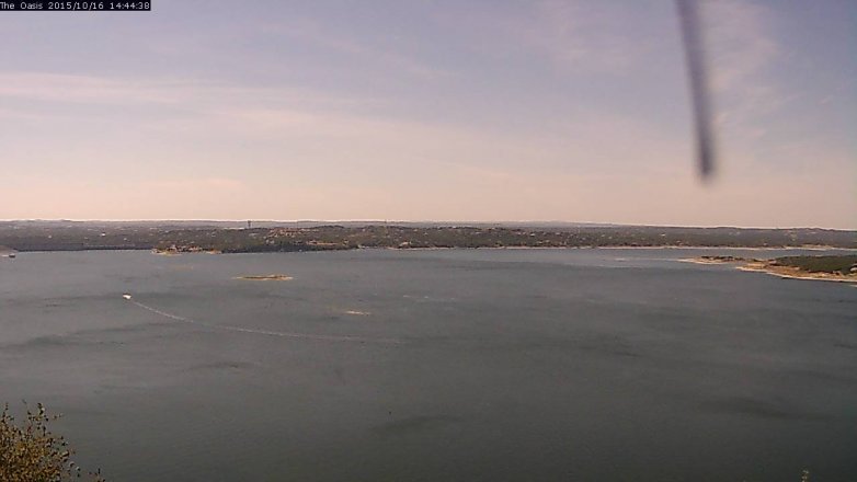 Lake Travis webcam, October 16, 2015 1:50 PM CT