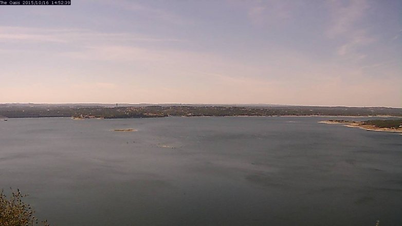 Lake Travis webcam, October 16, 2015 2:00 PM CT