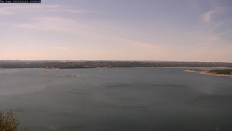 Lake Travis webcam, October 16, 2015 2:15 PM CT