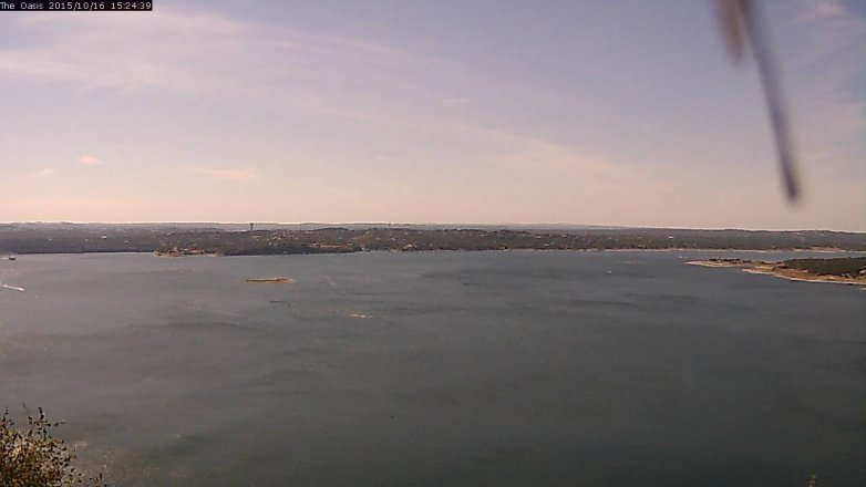 Lake Travis webcam, October 16, 2015 2:30 PM CT