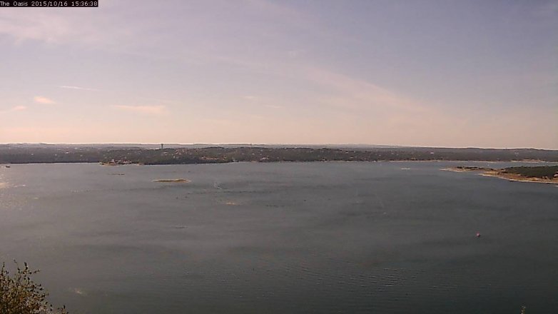 Lake Travis webcam, October 16, 2015 2:40 PM CT