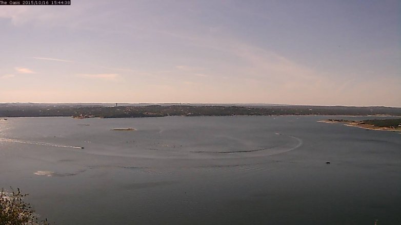 Lake Travis webcam, October 16, 2015 2:50 PM CT