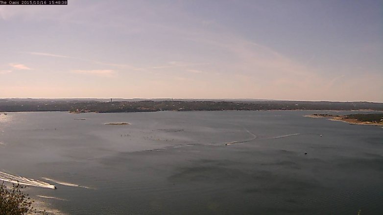 Lake Travis webcam, October 16, 2015 2:55 PM CT