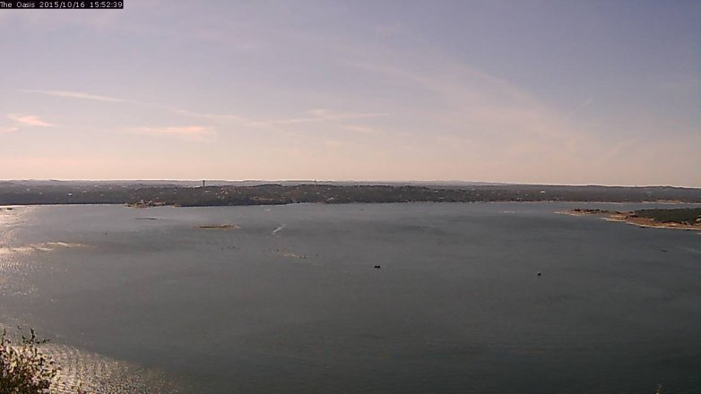 Lake Travis webcam, October 16, 2015 3:00 PM CT