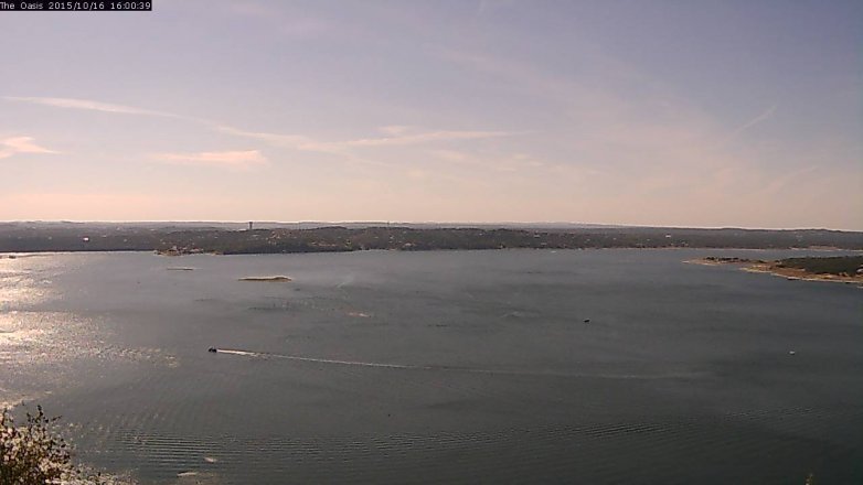 Lake Travis webcam, October 16, 2015 3:05 PM CT