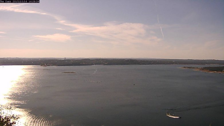 Lake Travis webcam, October 16, 2015 3:35 PM CT