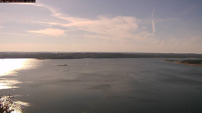 Lake Travis webcam, October 16, 2015 3:45 PM CT