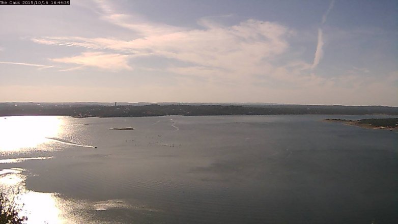 Lake Travis webcam, October 16, 2015 3:50 PM CT