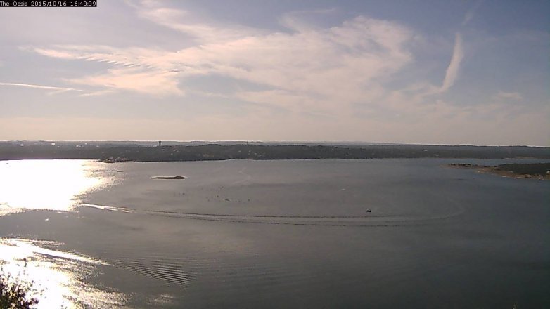 Lake Travis webcam, October 16, 2015 3:55 PM CT