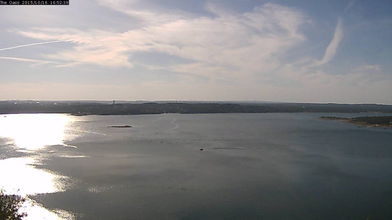 Lake Travis webcam, October 16, 2015 4:00 PM CT