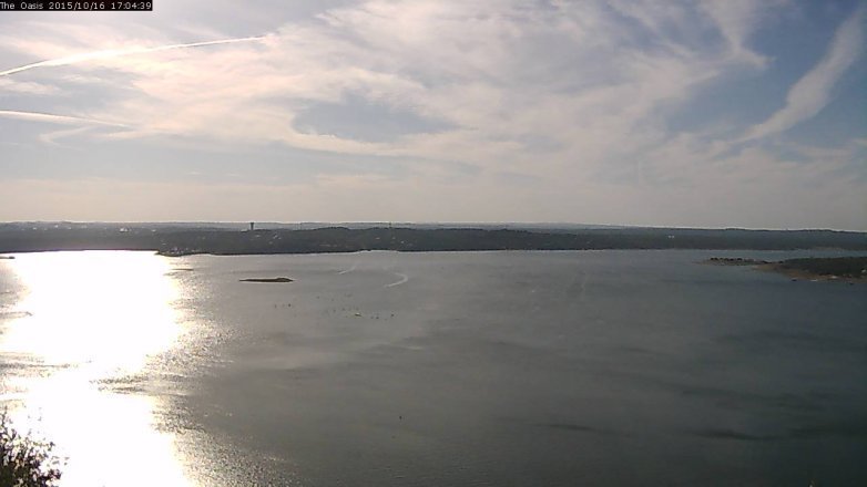 Lake Travis webcam, October 16, 2015 4:10 PM CT