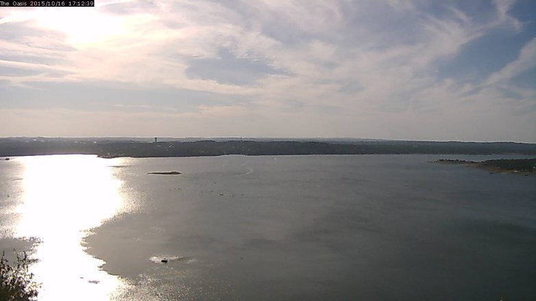 Lake Travis webcam, October 16, 2015 4:20 PM CT