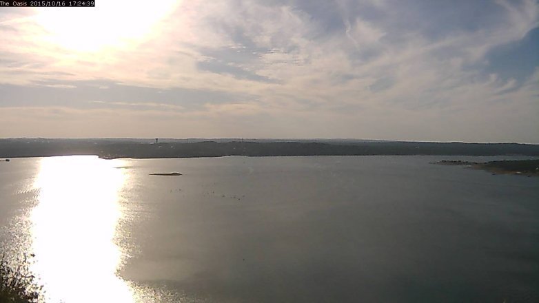 Lake Travis webcam, October 16, 2015 4:30 PM CT