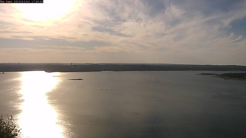Lake Travis webcam, October 16, 2015 4:35 PM CT