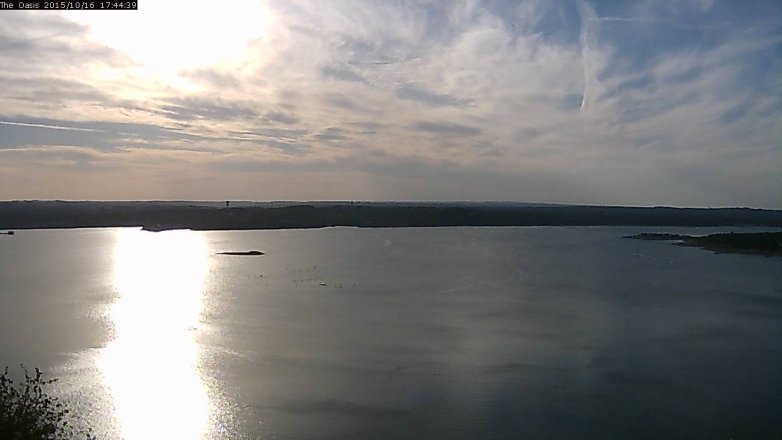 Lake Travis webcam, October 16, 2015 4:50 PM CT