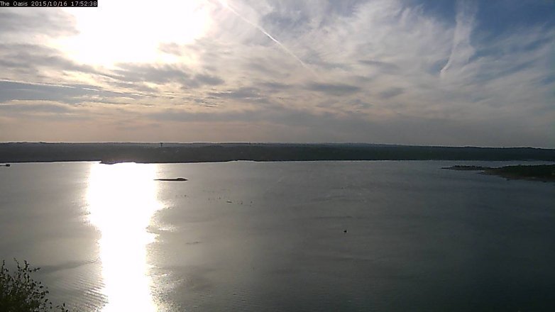 Lake Travis webcam, October 16, 2015 5:00 PM CT