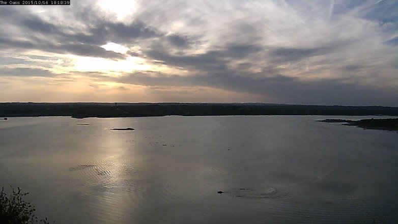 Lake Travis webcam, October 16, 2015 5:25 PM CT