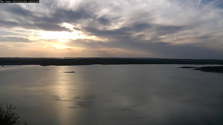 Lake Travis webcam, October 16, 2015 5:30 PM CT