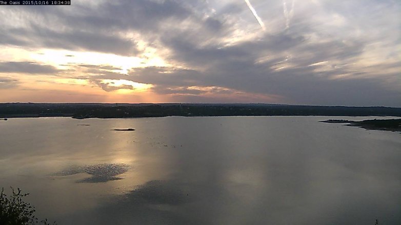 Lake Travis webcam, October 16, 2015 5:40 PM CT