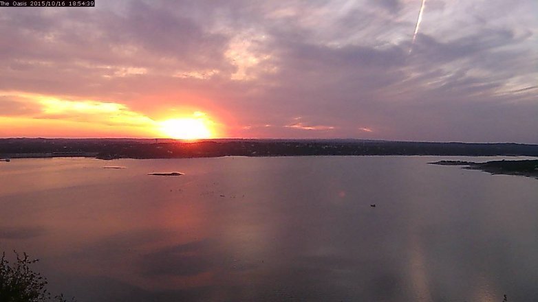 Lake Travis webcam, October 16, 2015 6:00 PM CT