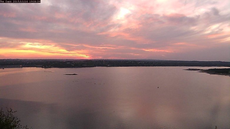 Lake Travis webcam, October 16, 2015 6:10 PM CT