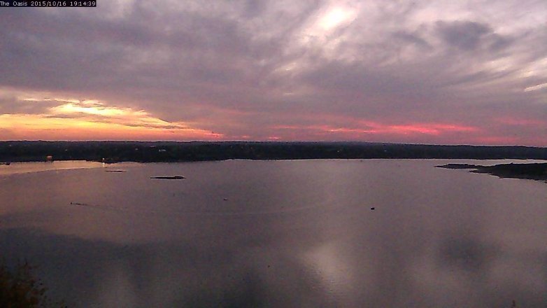 Lake Travis webcam, October 16, 2015 6:20 PM CT