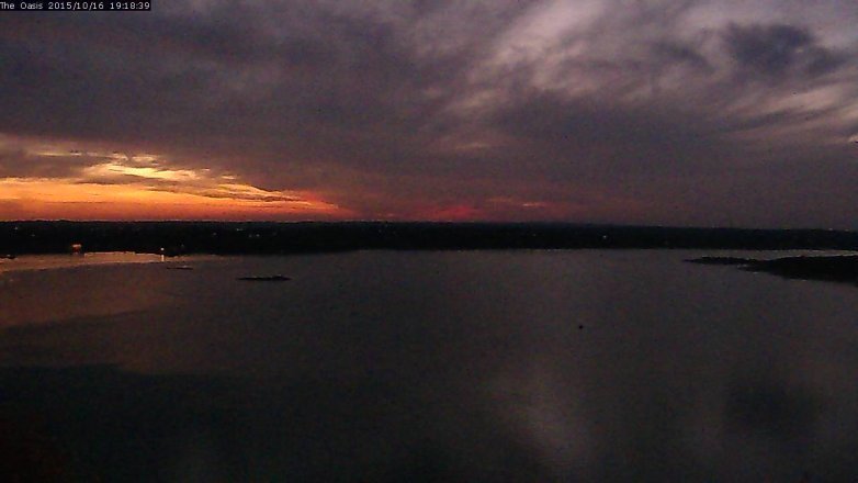 Lake Travis webcam, October 16, 2015 6:25 PM CT