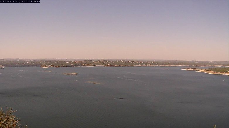 Lake Travis webcam, October 17, 2015 11:00 AM CT
