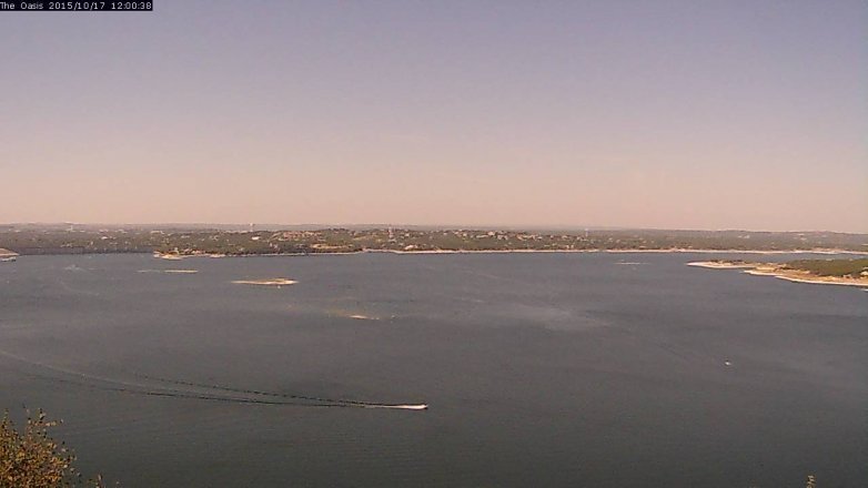 Lake Travis webcam, October 17, 2015 11:05 AM CT